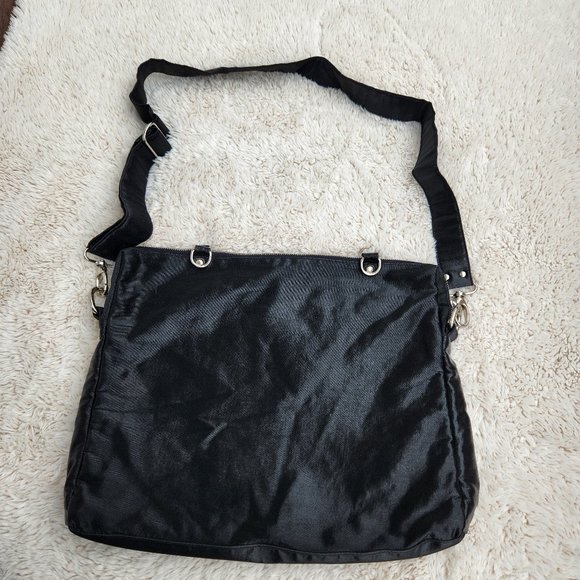 Karine DuPont Black Nylon Crossbody Bag Made in France - Picture 1 of 7